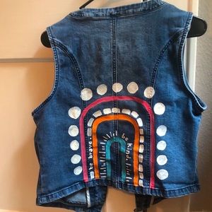 Small denim vest
